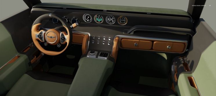 X 그란 이퀘이터 실내. 제네시스