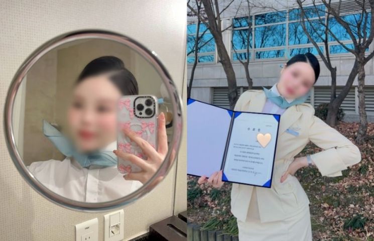 대한항공에서 근무한 것으로 알려진 한 태국인 승무원. 인스타그램 캡처