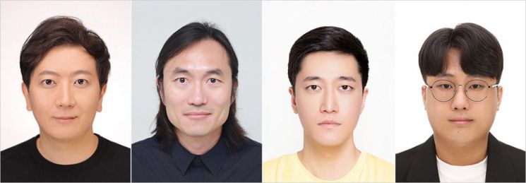 왼쪽부터 김민우 교수, 설희윤 교수, 이시열 박사과정, 서민경 박사과정. 부산대 제공