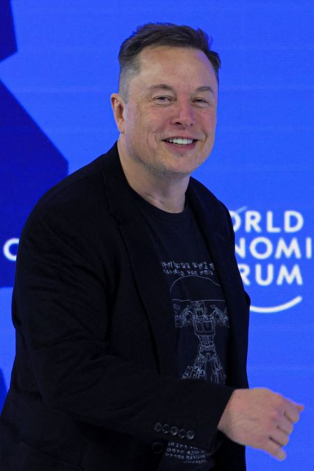 일론 머스크 테슬라 최고경영자(CEO)가 지난 1월 22일 세계경제포럼( WEF)에 참석하고 있다. 로이터연합뉴스