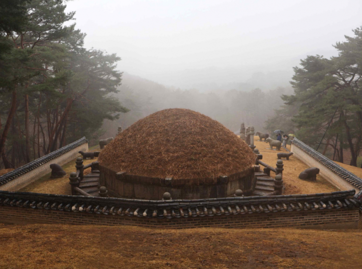 청완 예초의를 마친 봉분