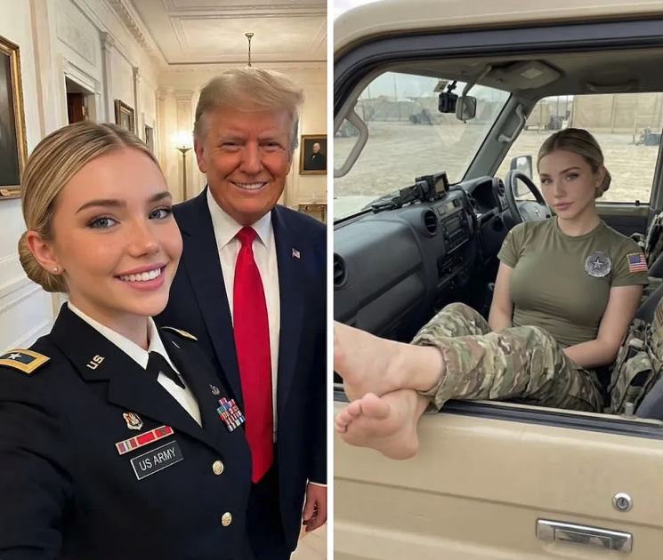 도널드 트럼프 전 미국 대통령과 함께 등장하며 화제를 모은 '여군 인플루언서'가 인공지능(AI)으로 만들어진 가짜 인물로 드러났다. 특히 해당 계정은 정치 메시지와 성인 콘텐츠를 결합해 수익을 창출한 것으로 나타났다. SNS 갈무리