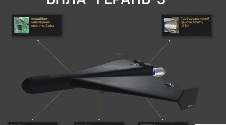 러시아는 피스톤 엔진 대신 제트 엔진을 장착하고, 동체 전체를 검게 칠한 게란-3 드론을 개발했다. 우크라이나 국방부 정보총국 엑스(X)