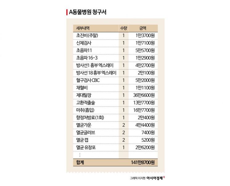 '배꼽탈장·중성화수술' 141만원 병원비에 '화들짝'…펫보험 들었다면 얼마까지 줄였을까[펫&라이프]