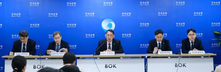한국은행이 26일 장정수 부총재보 주재로 금융안정상황 설명회를 진행했다. 연합뉴스