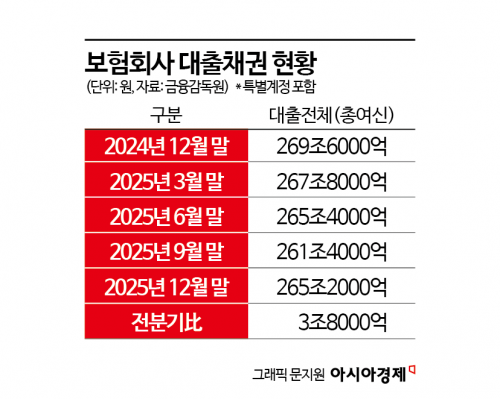 작년 말 보험사 대출 3.8조 늘어…연체율·부실비율 동반 상승