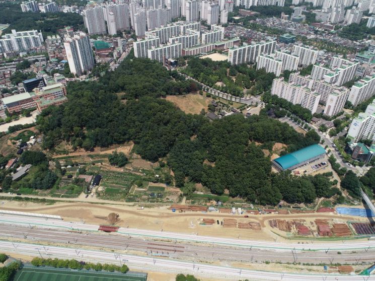 고양시, 토당근린공원 착공 - 토당근린공원 대상지 전경. 고양시 제공