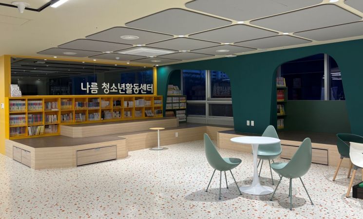 重新开放的光明市青少年财团 Nareum 青少年活动中心全景。光明市提供