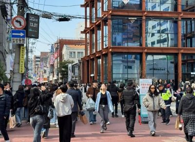 성수동 거리 풍경. 성동구