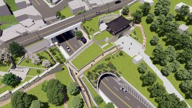 창의문 복원 조감도. 종로구 제공.