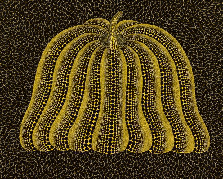 야요이 구사마, Pumpkin (MBOK), 2015 Acrylic on canvas, 130 x 160 cm. 서울옥션
