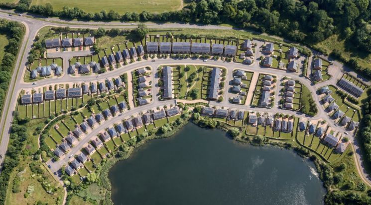 영국 콘월(Cornwall)에서 진행되는 대규모 주거단지 재개발 프로젝트 '웨스트 카클레이즈 가든 빌리지' 조감도. 삼성전자