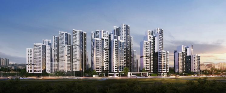 1순위 청약에서 250가구 공급에 8400여명의 신청자가 몰린 서울 영등포구 신길동 '더샵신길센트럴시티' 조감도. 포스코건설 제공