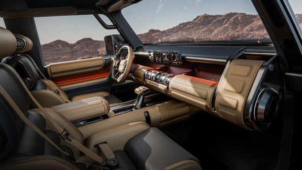 현대차 볼더 콘셉트 차량 내장. 현대차그룹