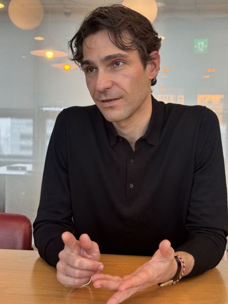 Nicolo Somaski Quendela, CEO, is giving an interview to The Asia Business Daily on the 1st. Photo by Paek Jongmin, Tech Specialist