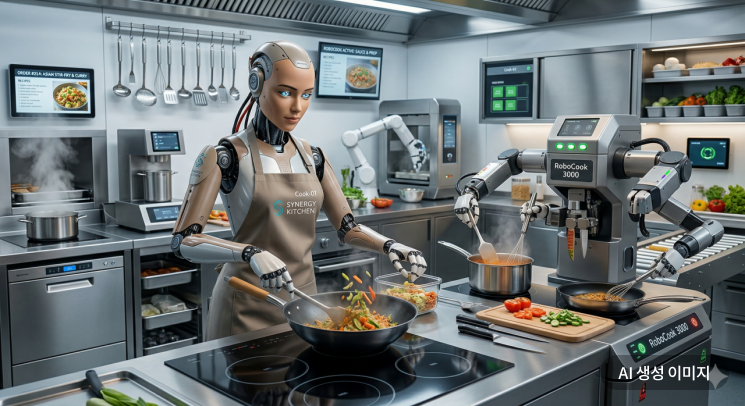 [흑백요리봇]④'AI꼴 날라' 휴머노이드 주방습격 시대 올까