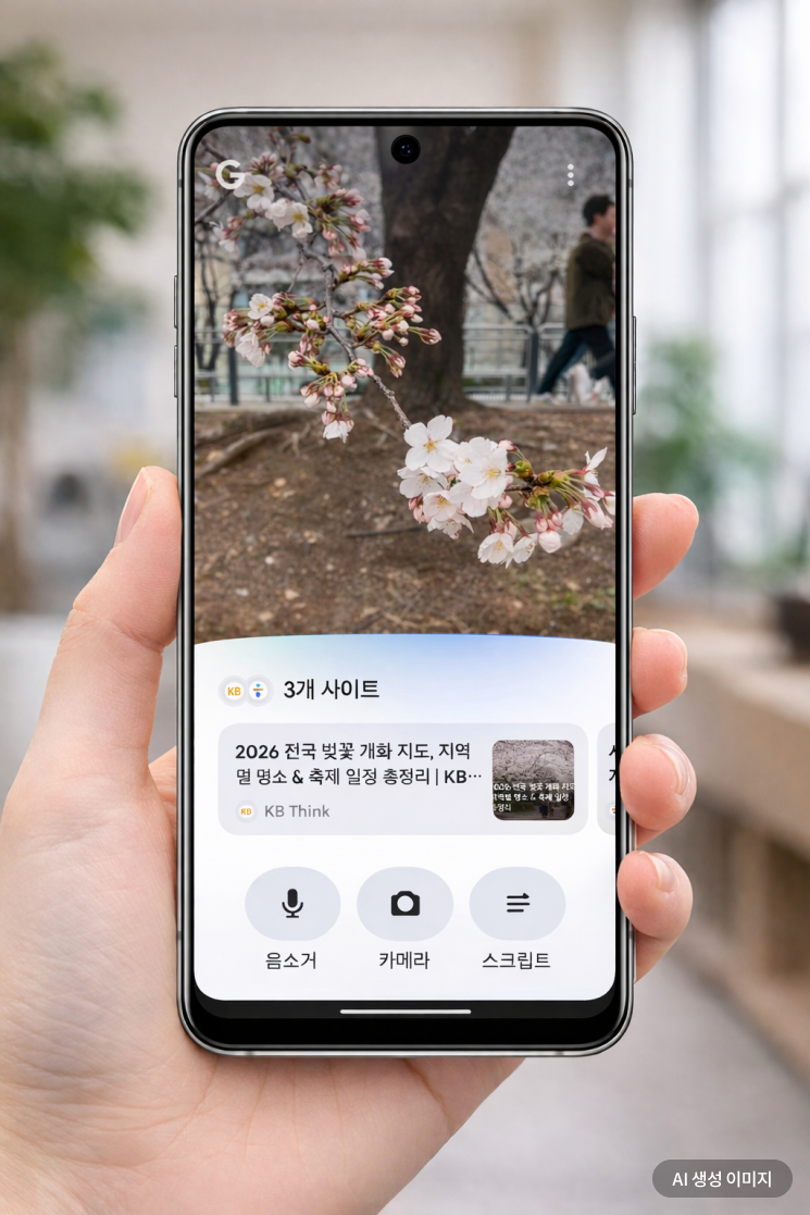 用相机拍下樱花…AI：“一周后将盛开”