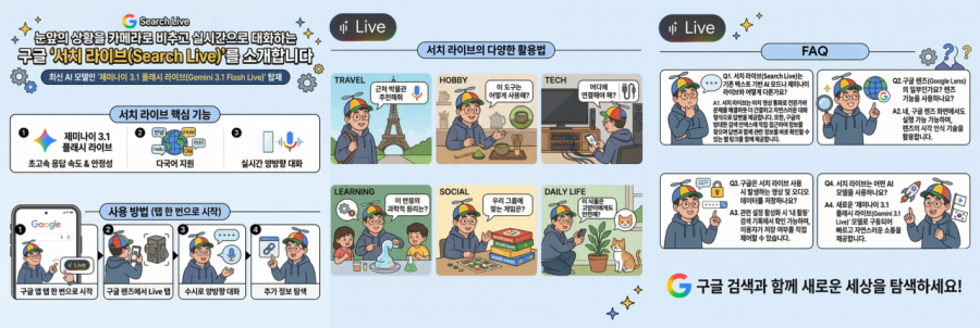 SearchLive 介绍文。谷歌韩国官网