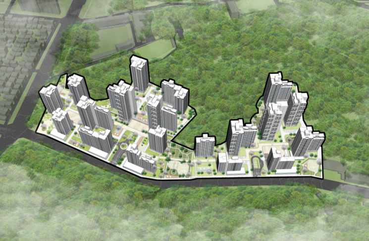 상일동 빌라단지 조감도(안). 강동구 제공.