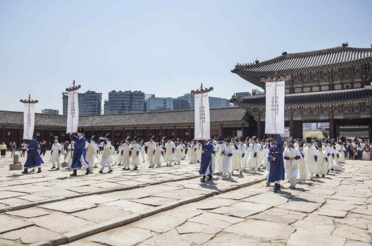 지난해 궁중문화축전 '경복궁 궁중새내기.'