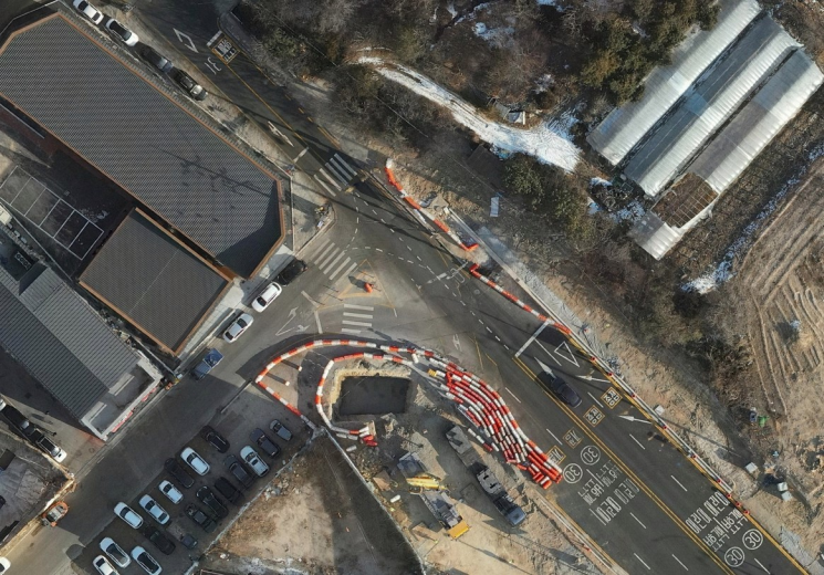 '용인반도체클러스터 일반산업단지' 도로시설물인 순무지삼거리. 용인시 제공