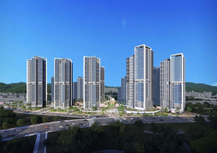 구로구 오류동 온수역 일대 지구단위계획구역 투시도. 서울시