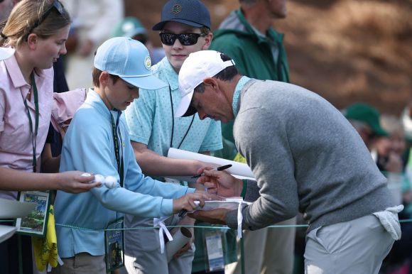 디펜딩 챔피언인 로리 매킬로이는 올해 마스터스를 이끌 최고의 스타다. 오거스타=AFP연합뉴스