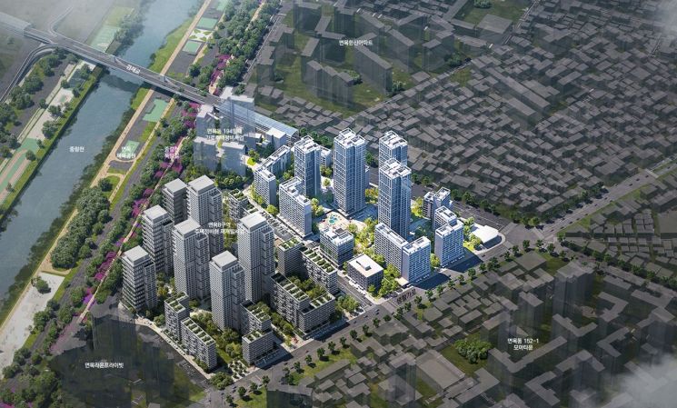 중랑구 면목10구역 주택정비형 재개발 사업 조감도. 서울시