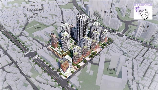 영등포구 신길16-2구역 주택정비형 재개발 사업 조감도. 서울시