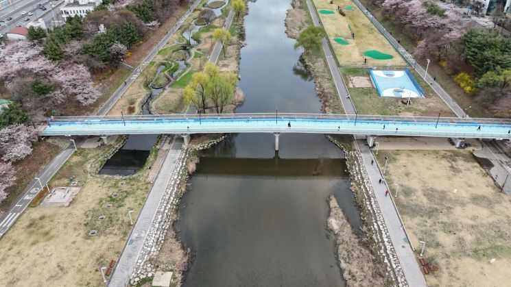 黄塞蔚步行天桥全景。城南市提供