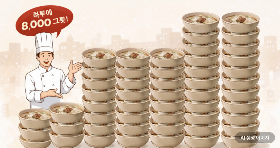 "8,000 Bowls Sold Daily"... The Secret of a 60-Year-Old Culinary Landmark in Central Seoul