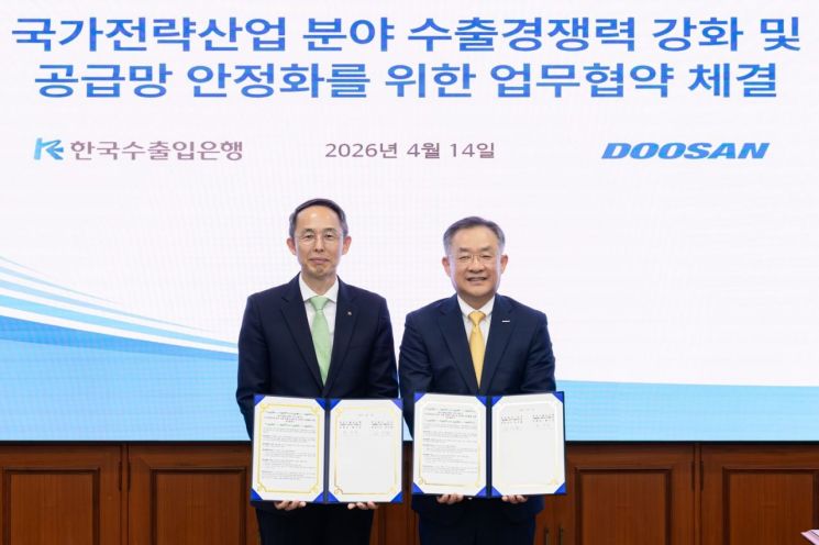 수출입銀, 두산 AI·에너지 사업에 5조 지원