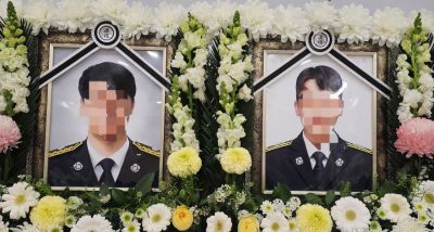 현장에서 순직한 박승원 소방경, 노태영 소방교