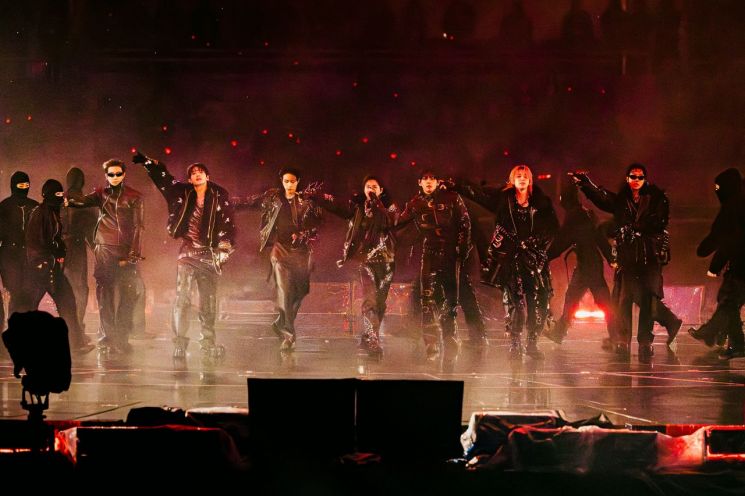 BTS is performing the BTS world tour 'ARIRANG' at the Goyang Sports Complex Main Stadium in Ilsanseo-gu, Goyang on the 11th. Photo by Big Hit Music, Yonhap News