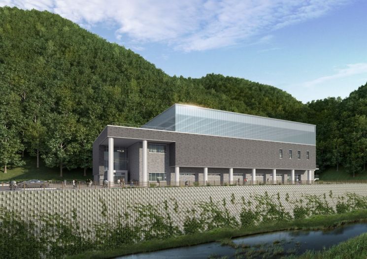 청정고원 스포츠센터 조감도 및 투시도. 태백시 제공