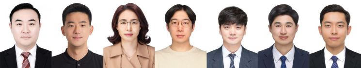 참여연구진(왼쪽부터 이상길, 남원일, 최윤희, 하지환, 최우영, 곽호정, 박종용 교수). [사진 제공=국립부경대]