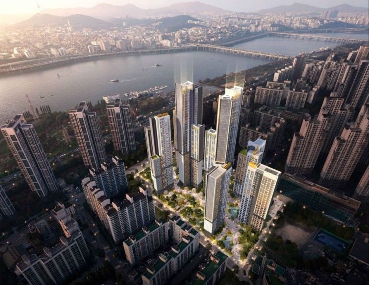 Perspective view of POSCO E&C's "The Banpo Hautierre". POSCO E&C