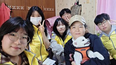 호남대 반려동물산업학과가 ‘가정방문형’ 반려동물 행동교정 봉사활동을 펼쳤다. 호남대학교 제공
