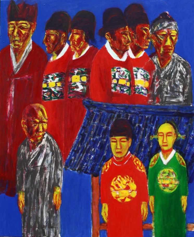 단종, 매월당_2010_Oil on cavas_175x143cm. 갤러리밈