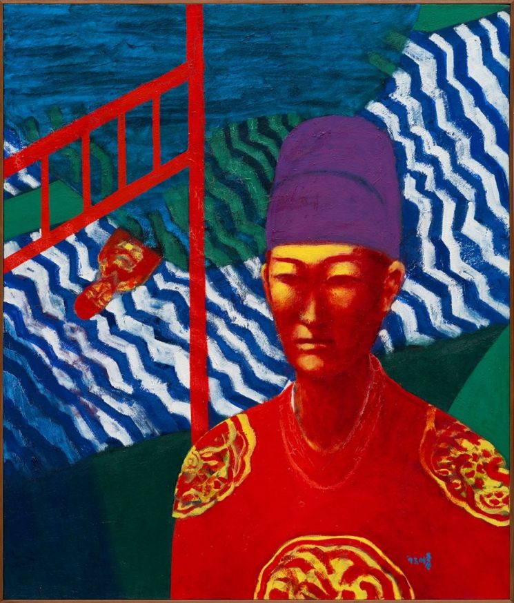 노산군-청령포_1993_Oil on canvas_130x110cm. 갤러리밈