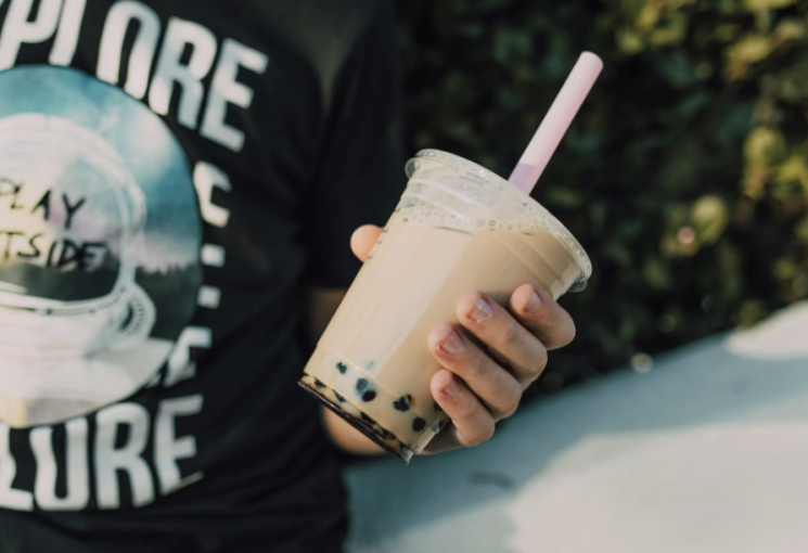 버블티 이미지. 팩셀스