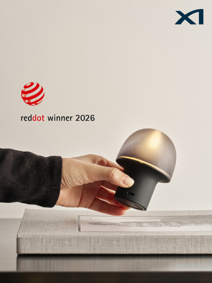 2026 레드닷 디자인 어워드 프로덕트 디자인 부문으로 수상한 조명 제품 이그니스. GS건설