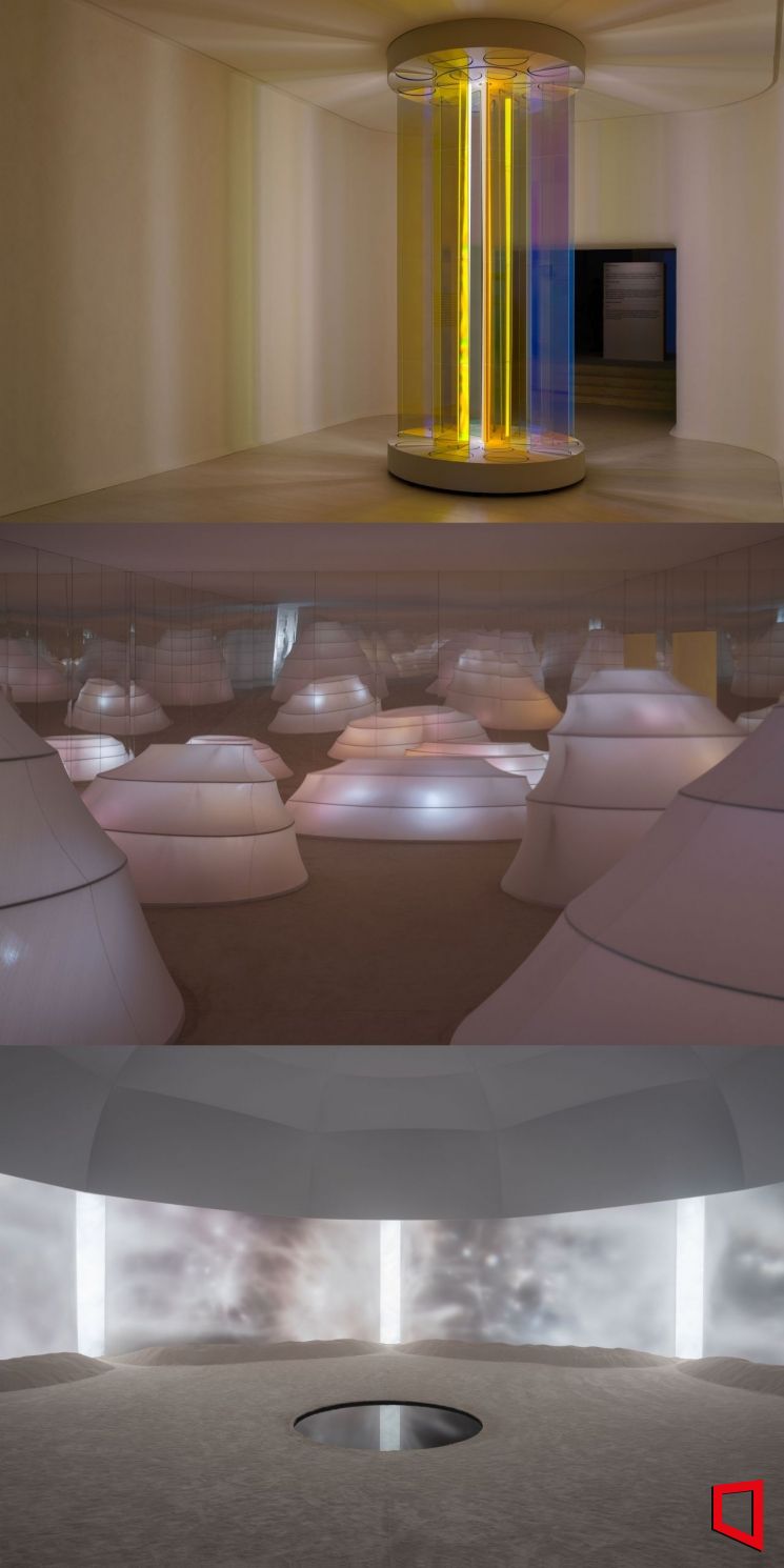 기아가 ‘저니 오브 리플렉션’을 통해 선보인 세 가지 아트워크. 기아