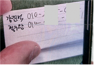 담합에 연루된 제지업체의 가명 사용 흔적. 공정거래위원회.