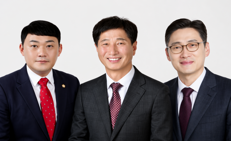 [사진 제공=최순경기자] 함양 다 선거구 단수 공천 강신택. 이진우. 신양범