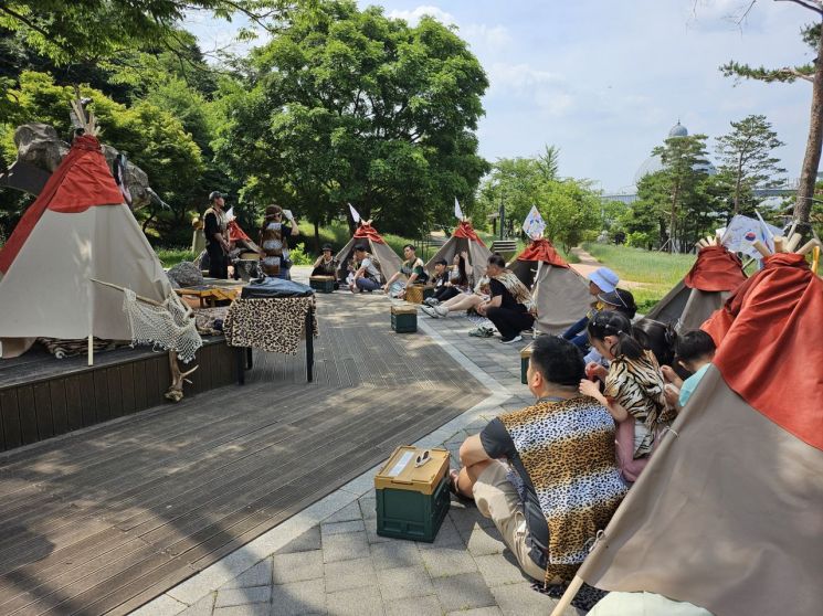 국가유산 생생 체험 교육. 슬기로운 선사생활. 한국도자박물관 제공