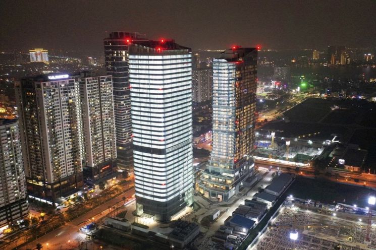 베트남 하노이 스타레이크시티 내 ‘B3CC1 복합개발사업 전경. 대우건설 제공