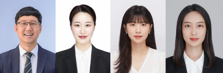 연구진, (좌측부터) 이상준 교수, 오수현 연구원, 오주은 연구원, 이지혜 연구원. UNIST 제공
