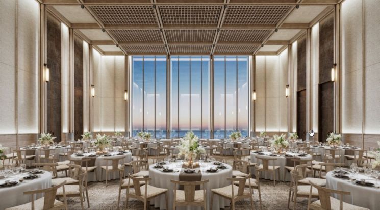 반얀트리 부산 해운대의 오션프론트 그랜드볼룸.
