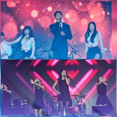 트로트가수 박지현을 비롯한 홍진영, 엔플라잉, 우디 등 화려한 가수들이 공연장 분위기를 달꿨다. 특히 박지현 팬클럽이 대거 등장해 눈길을 끌었다. 이준경 기자